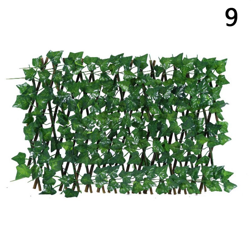 Kunstmatige Faux Ivy Leaf Privacy Hek Scherm Home Tuin Panelen Outdoor Hedge Tuin Hek Decoratieve Hek Telescopische Hek: N9