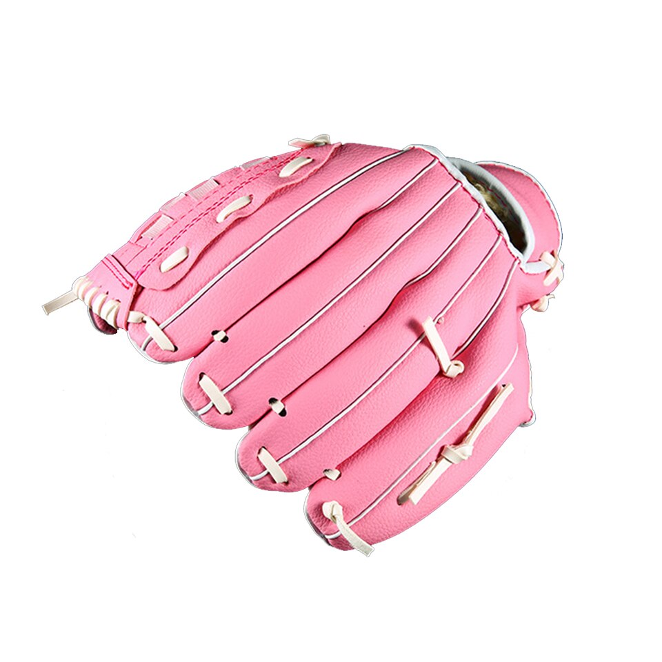 Guante de béisbol 10,5 ", 11,5", 12,5 "Equipo de práctica de softbol cómodo y duradero de mano izquierda para entrenamiento de hombre adulto y Mujer: pink / 11.5