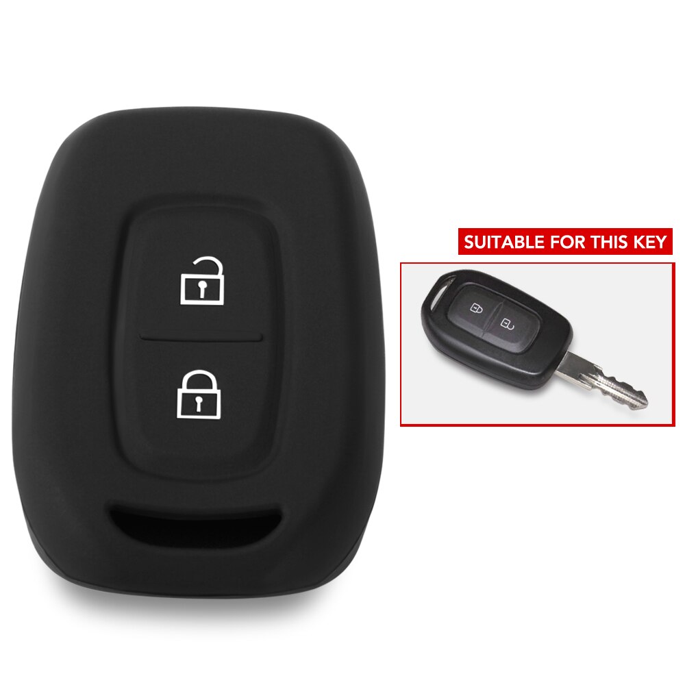 2B Remote Silicone Key Case Cover Voor Renault Scenic Master Megane Duster Logan Clio Captur Laguna Fluence