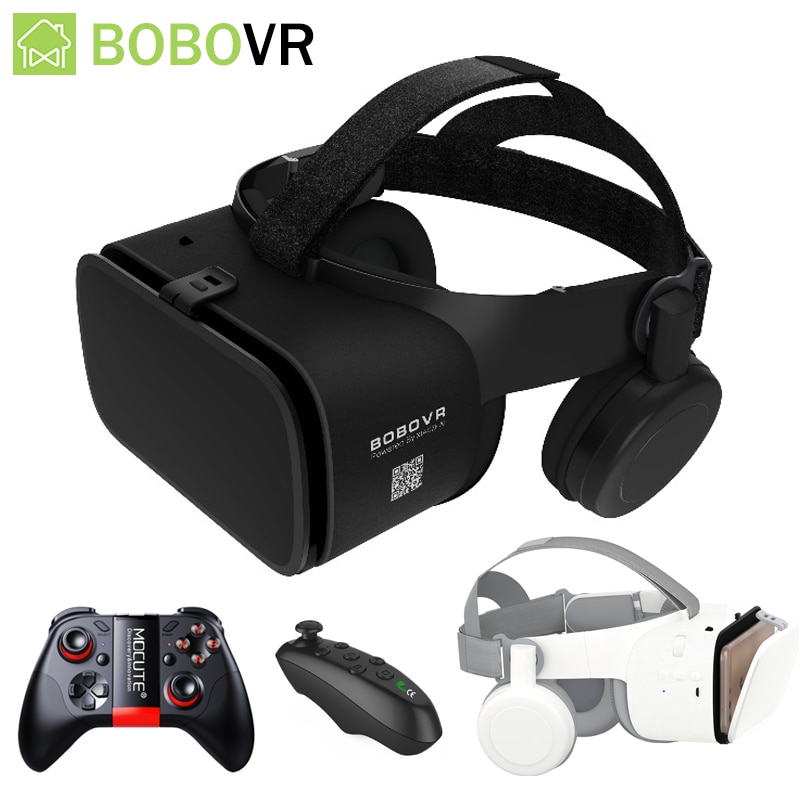 Bobo Vr Z6 Bril 3D Virtual Reality Draadloze Bluetooth Vr Headset Helm Voor Iphone Android Smartphone 4.7-6.2 &#39;Inch
