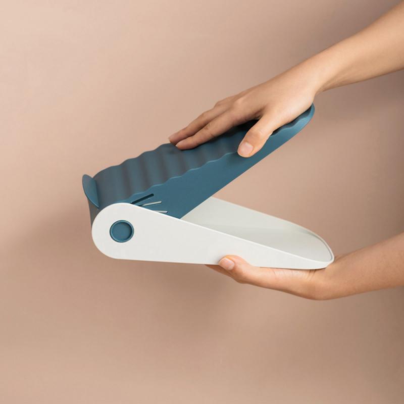 Verstelbare Schoenenrek Plastic Schoenenrek Dubbele Schoenenrek Schoen Afwerking Schoen Opbergrek Schoen Organisator Schoenenrek