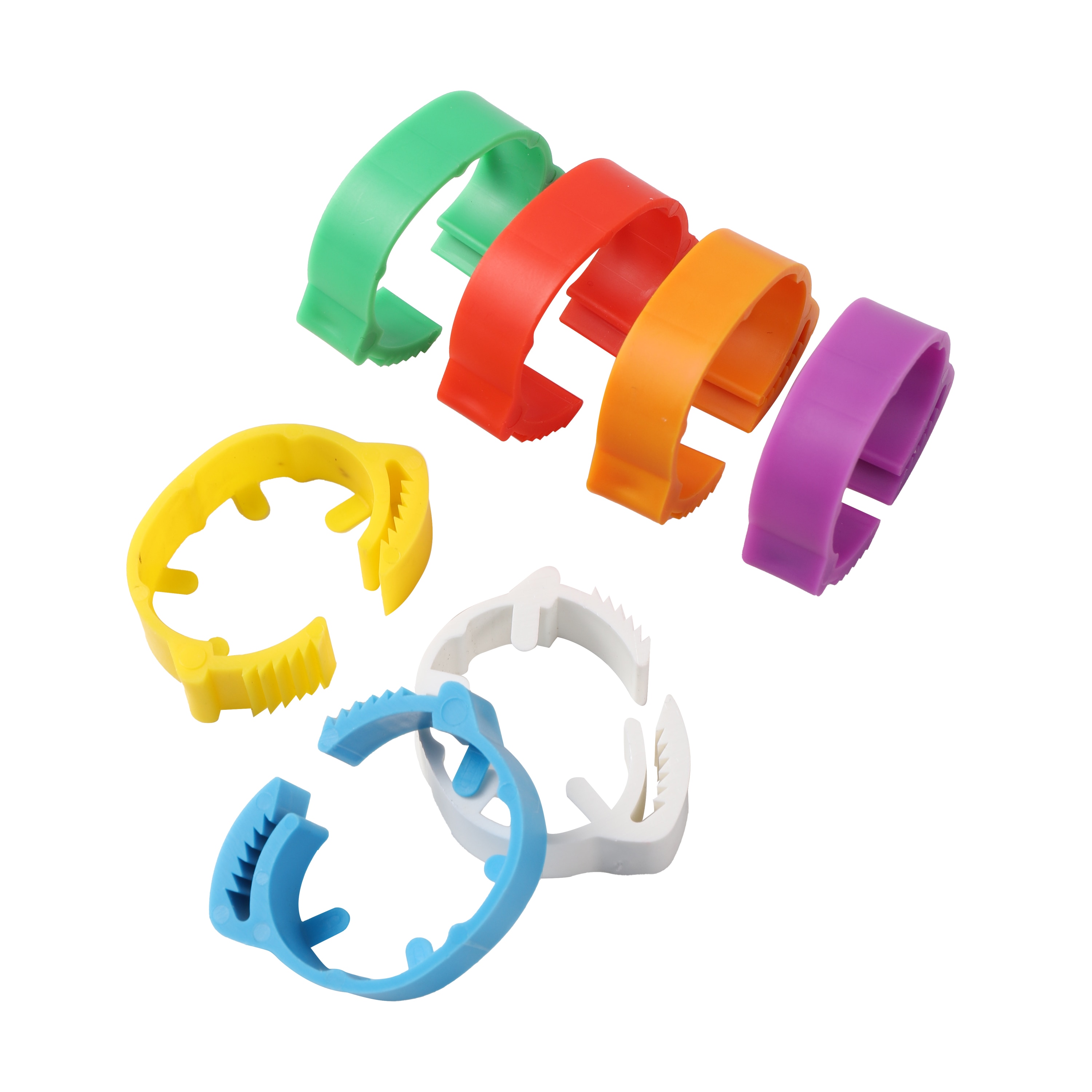 Einstellbare Huhn Fuß Ring Ich würde2.0 ~ 2,4 cm Keine Zahl Huhn GeflüGel flexibel Versenkbare Fuß Ringe GeflüGel Landwirtschaft Werkzeug 7 farben