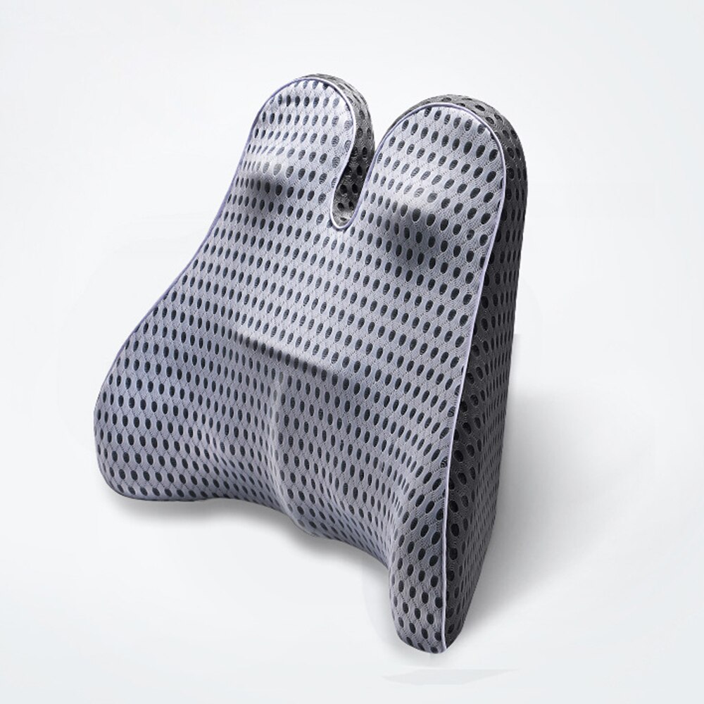 Reposacabezas de malla 4D para coche, almohada para el cuello, soporte Lumbar curvo para la espalda, transpirable, para el coche: 13