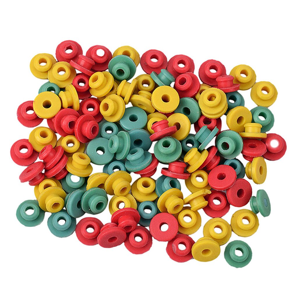 100Pcs Premium Siliconen Machine Accessoires Kit, Naalden Grommets