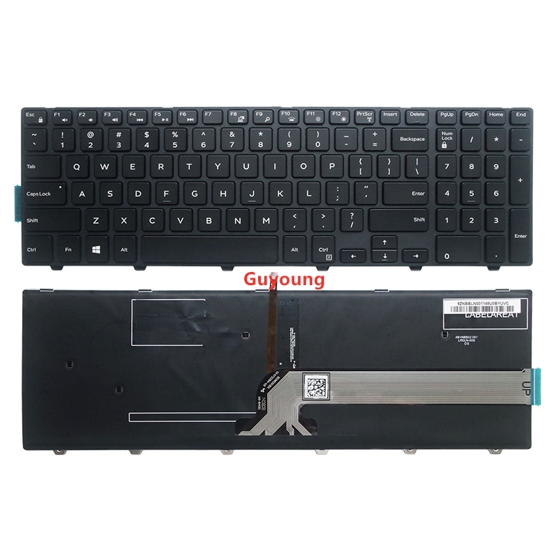 US Keyboard FOR DELL Inspiron 15 3552 3541 3543 3542 3559 3565 3567 3551 3558 5566 5748 5749 5755 5758 5759 backlight keyboard