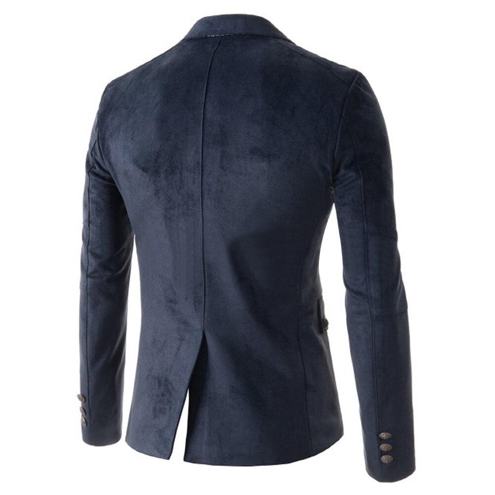 Men's Blazer - Single Breasted Notched Lapel - Casual Long Sleeve Suit Jacket