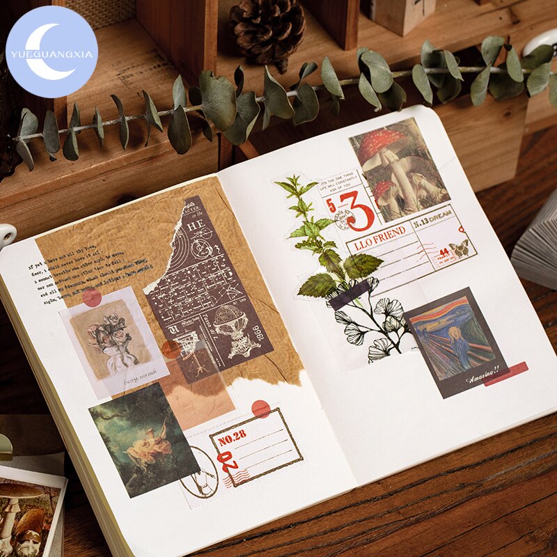 YueGuangXia Vintage Mini Specialty Paper Card Scrapbooking/Card Making/Journaling Project DIY Retro Hangtag with Hole Card 400pc