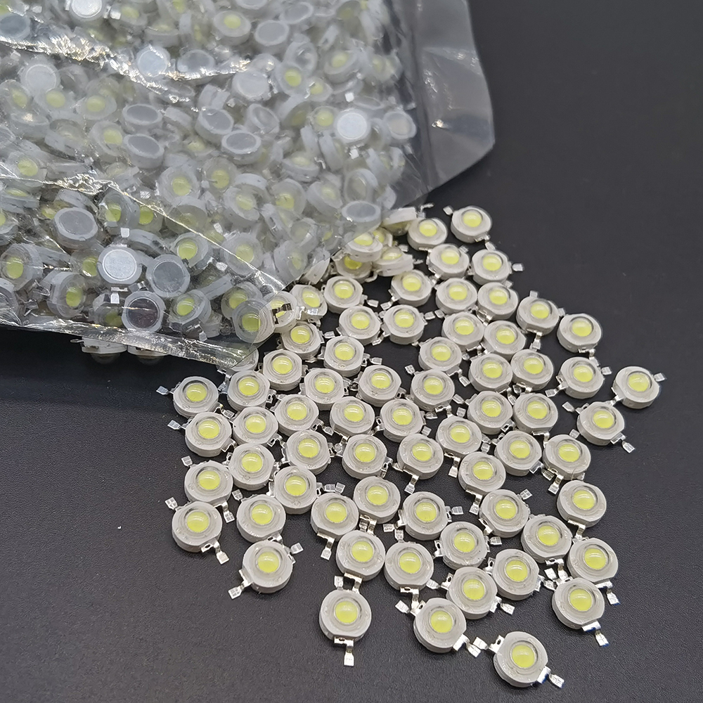10-100 Uds. Chip de lámpara LED COB 1W 3W 3,2-3,6 V entrada 100-220LM Mini diodo de bombilla LED SMD para reflector LED DIY foco Downlight
