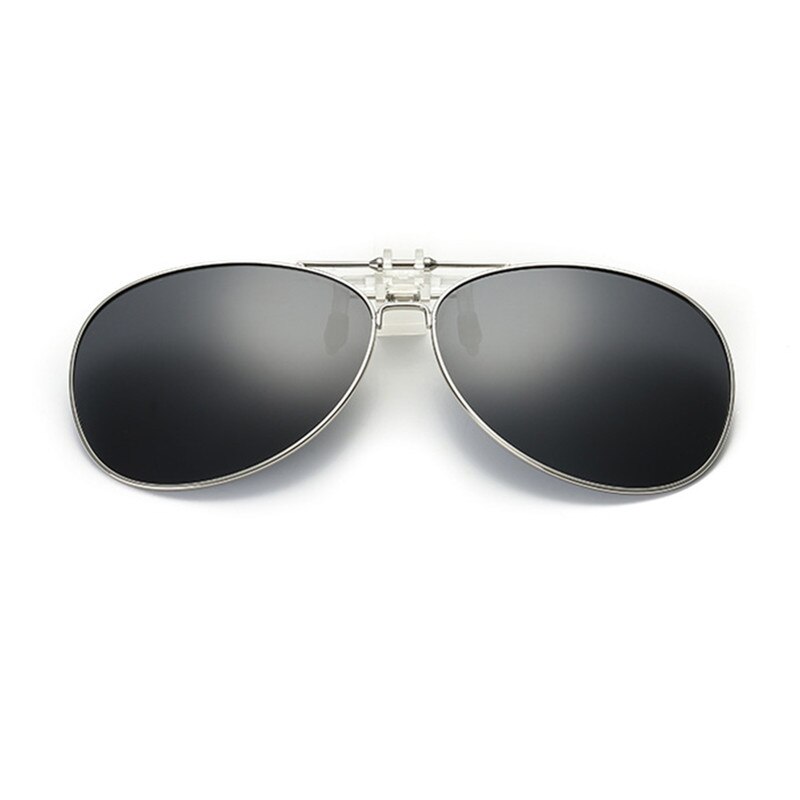 Driver goggles Detachable Night Vision Lens Driving Metal Polarized Clip On Glasses Sunglasses Glasses Car Driving: A