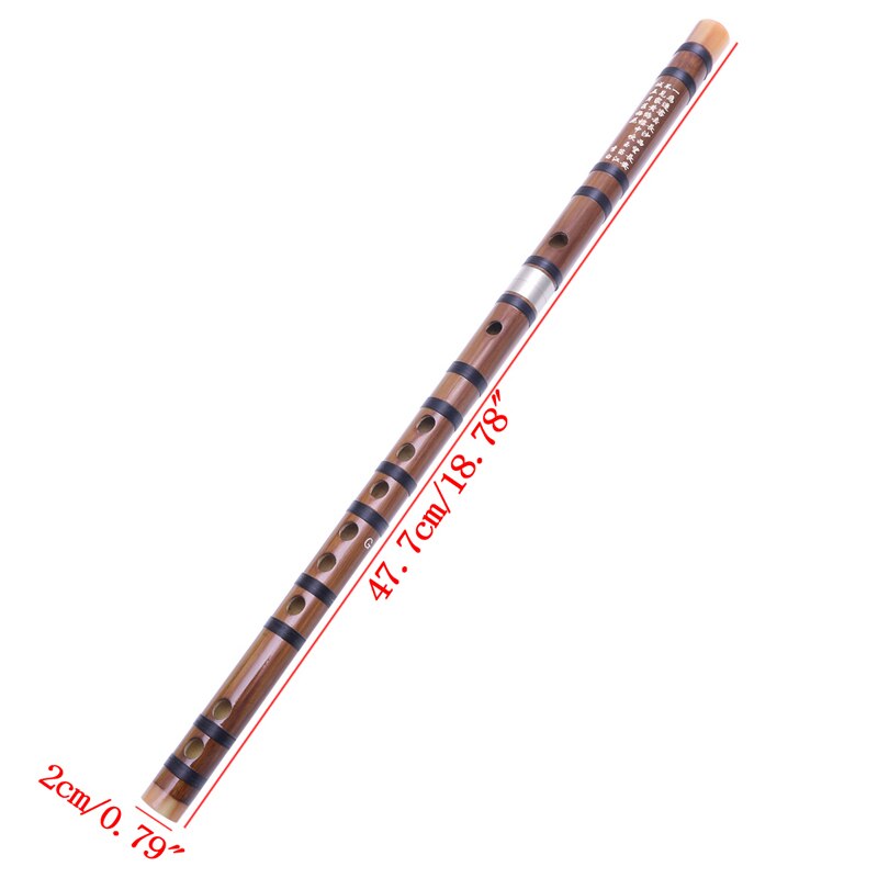 ELOS-Traditional Handmade Pluggable Chinese Woodwind Musical Instrument Bamboo Flute/Dizi in G Key