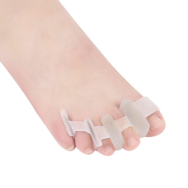 1 paar Teen Separator Manicure Vinger Hallux Valgus Botten Overlappende Correctie Revalidatie Separador De Dedos De Los Taarten