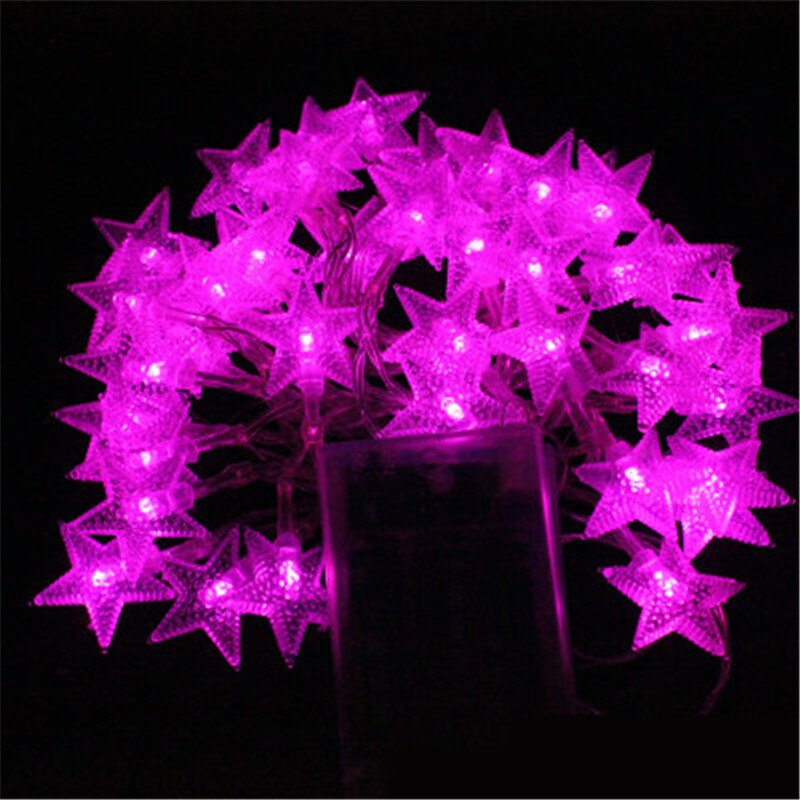 LED Star String Lights 2 M/5 M/10 M LED Fairy Lights Kerst Bruiloft decoratie Verlichting Batterij bedienen fonkel