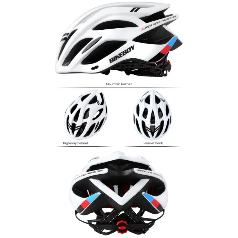 Road Mountain Bike Helmet With Glasses Ultralight Bicycle Helmets Integrally-molded MTB Riding Cycling Helmet