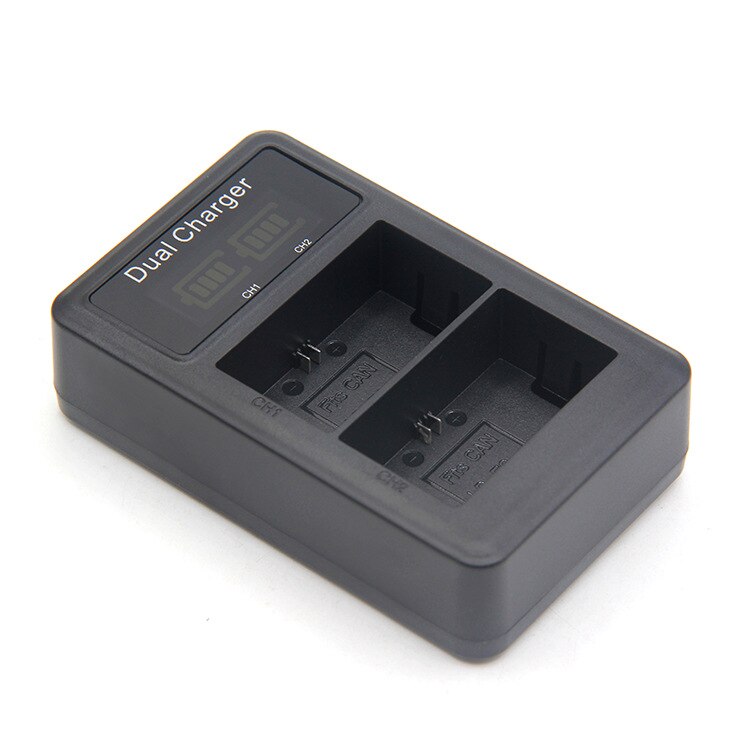 LCD Dual USB Batterij Oplader voor LP-E6 LP E6 LPE6 Camera Batterij Canon 5D Mark II III 7D 60D EOS 6D 70D 80D