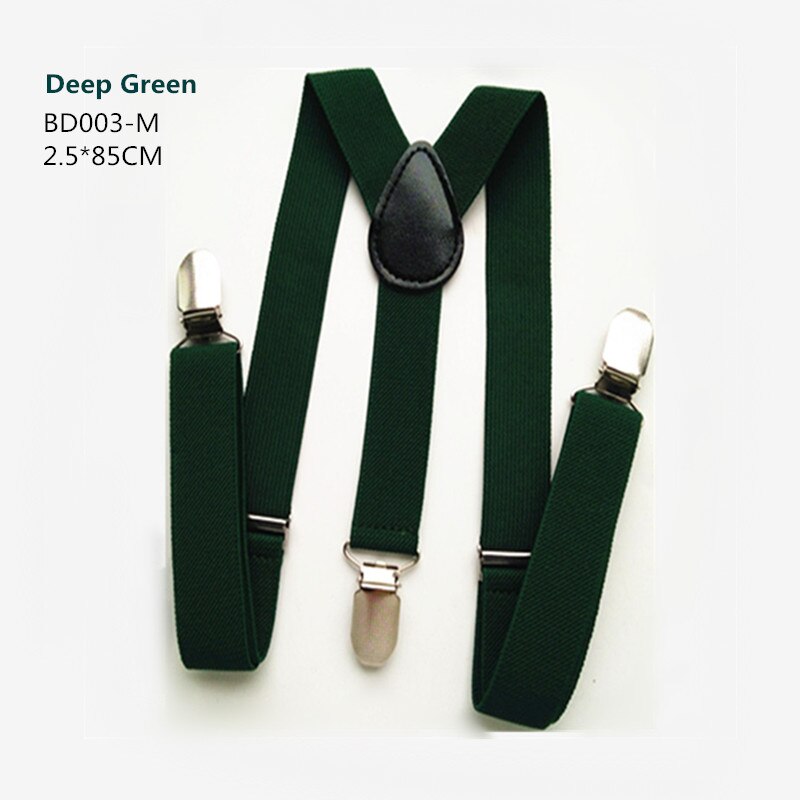 Bd003-  grønne serie unisex baby seler 3 klips på voksen seler y ryg børn seler: Dyb grøn m