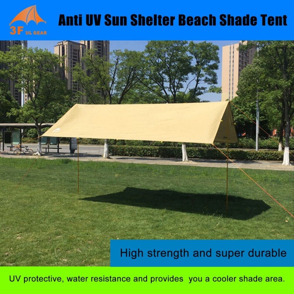 Anti UV Ultralight Sun Shelter Beach Shade Tent Outdoor Awning Canopy Waterproof 210T Taffeta Tarp Camping Sunshelter