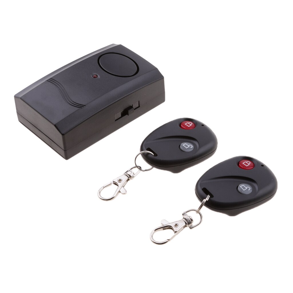 Security Wireless Dual Remote Control Alarm Lock Bike Vibration Anti Theft
