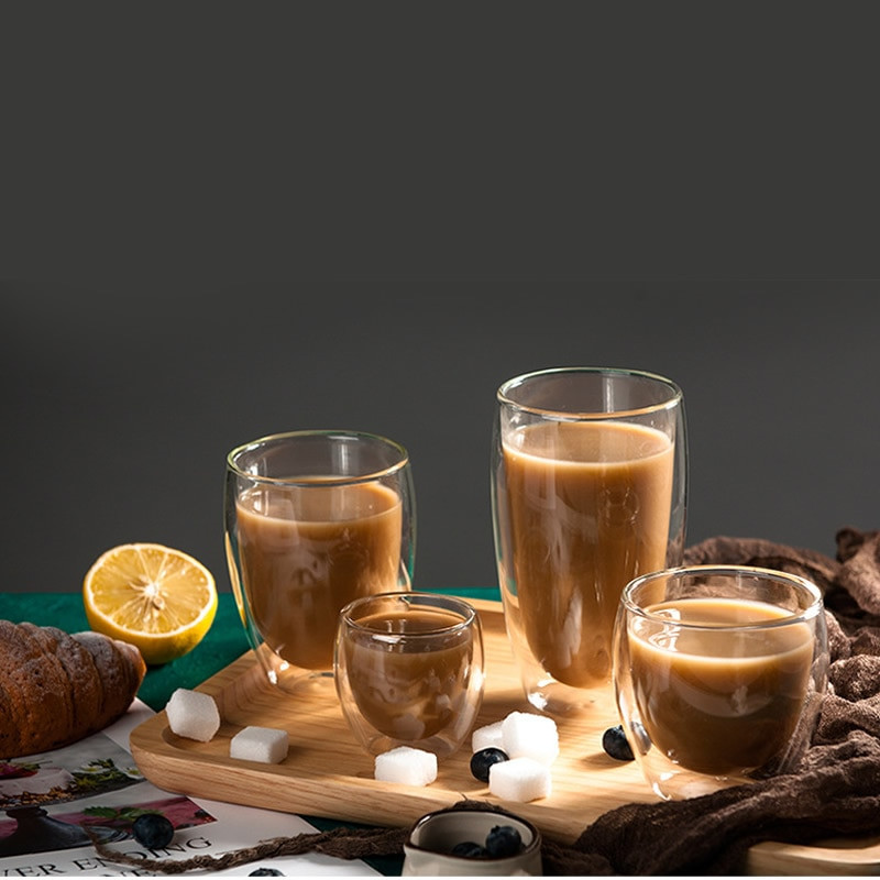 Heat-resistant Double Wall Glass Cup Beer Handmade Beer Mug Tea Transparent Drinkware Water Bottle Coffee Cup