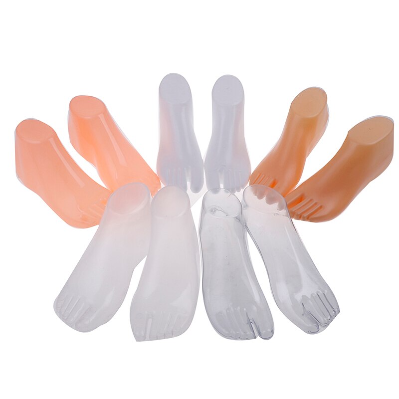 Nu/clair/blanc femme pieds Mannequin modèle pour pied string Style sandale chaussure chaussette affichage 1 paire