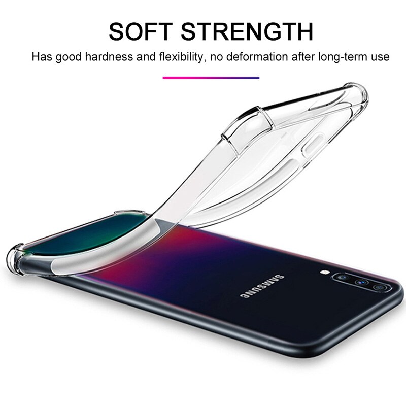 Cassa Antiurto per Samsung Galaxy A70 A50 A40 A30 A20 A10 A60 A90 A80 Del Telefono Del Silicone Custodie su per Samsung m10 M20 M30 M40 Borsette