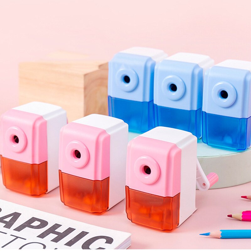 Sacapuntas de estudiante automático Kawaii , papelería de estudio, para niños, sacapuntas de lápiz mecánico, suministros escolares