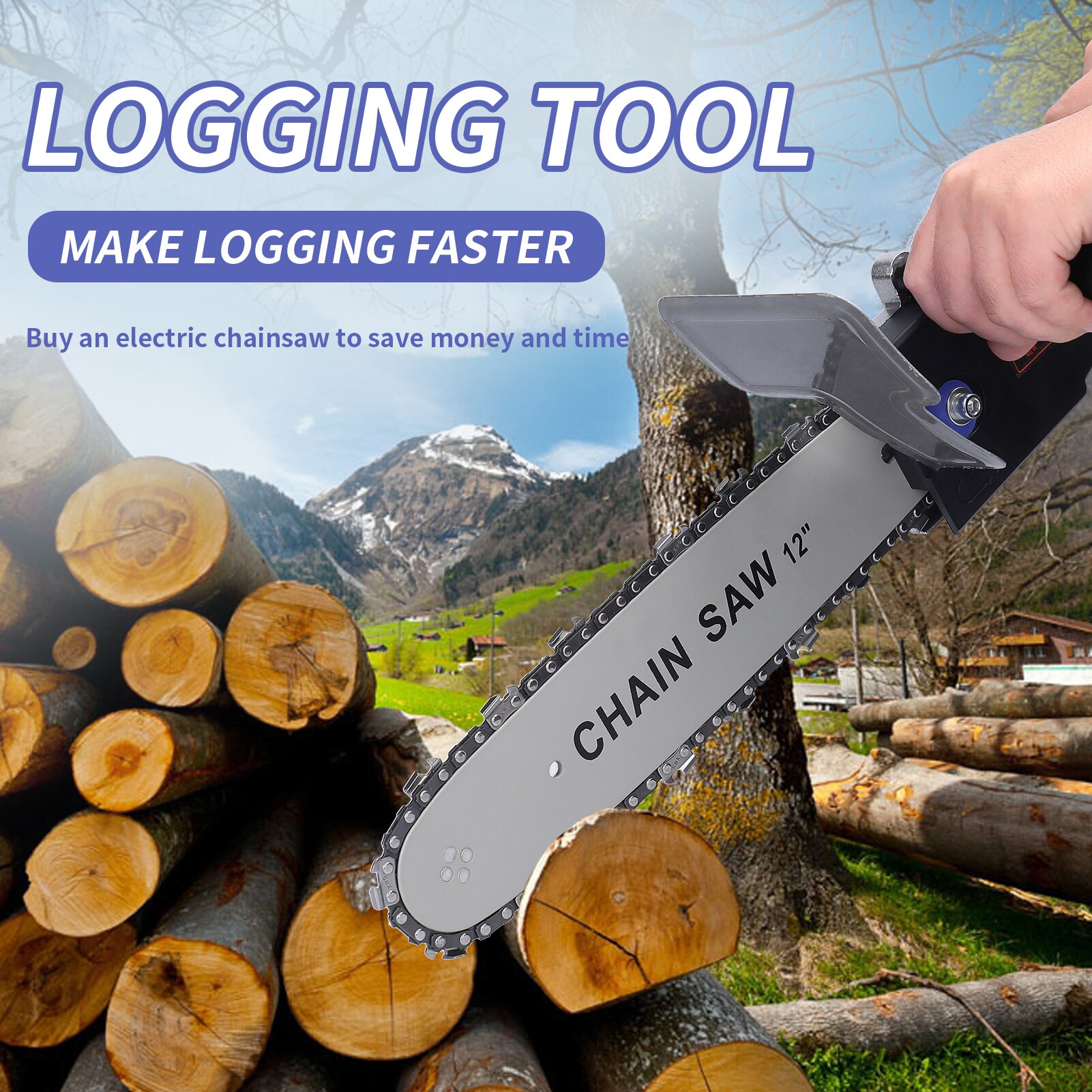 Angle Grinder Modified To Electric Chainsaw Accessories Set Angle Grinder Converter 12 Inch Electric Chainsaw Modified Tool