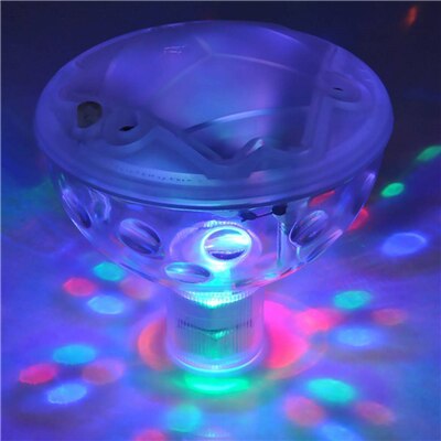 Luz de discoteca LED subacuática para piscina espectáculo de luces flotantes, lámpara para bañera de hidromasaje, Spa, lumiere, discoteca: Default Title