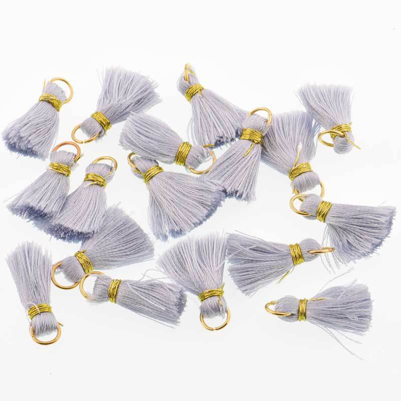 30PCS Mini Polyester Silk Tassel DIY Boho Jewelry Making Supplies Bracelet Necklace Finding Fringe Trim Pendants Small Tassels: 15