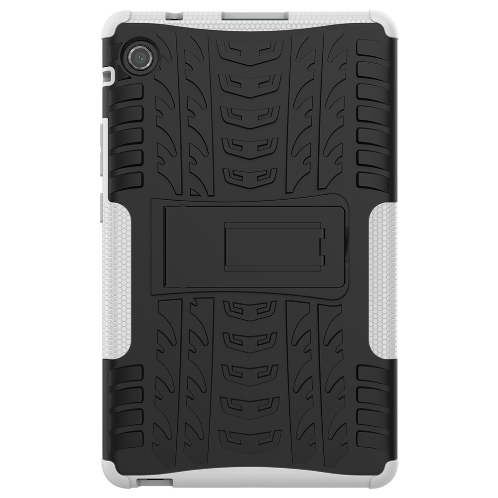 Funda para Huawei MatePad T 8, 8 pulgadas, KOB2-W09, KOB2-L09, L03, T8 , Kobe2-W09, L09, L03, TPU + PC Armore: Blanco