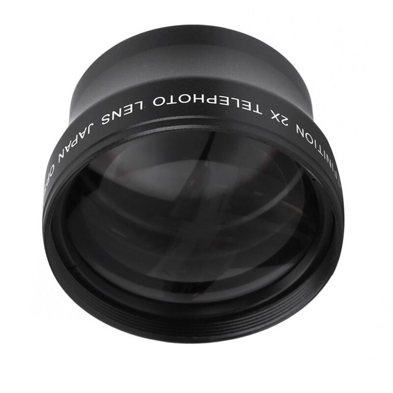 Teleobjetivo de convertidor de alta definición de 37mm 2X nificación para lentes de foto Tele de cámara de longitud Focal de 37mm 18-55