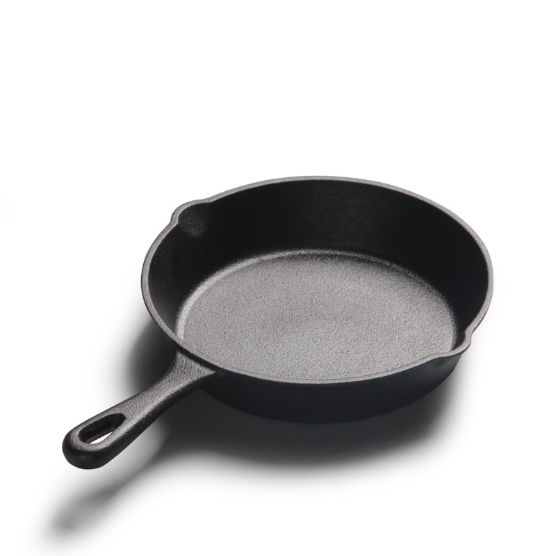 14/16 / 20cm støbejernspande lille stegepande mini ubelagt non-stick pandeæg pandekageform induktionskoger gaskomfur universal