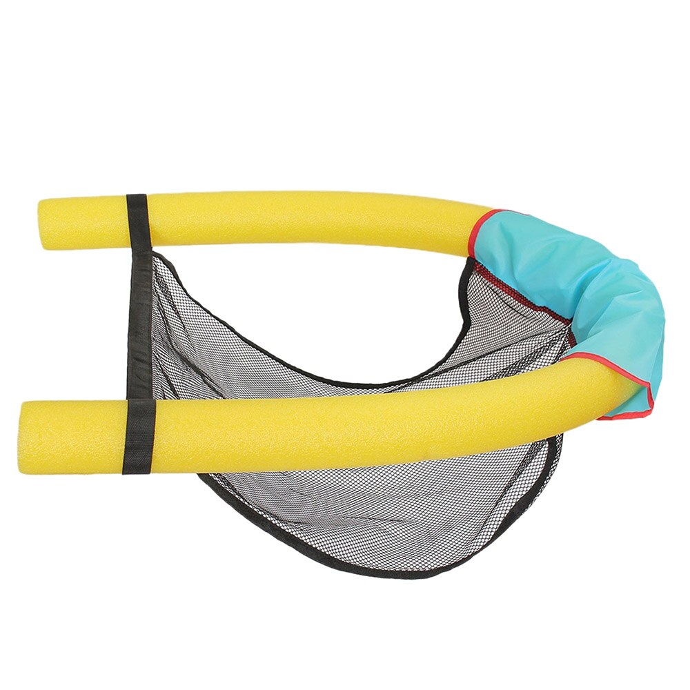 Fantastisk svømning noodle sæde pool flydende mesh stol flydende seng slynge flydende float pool rejse strand sæder: Jeg er gul