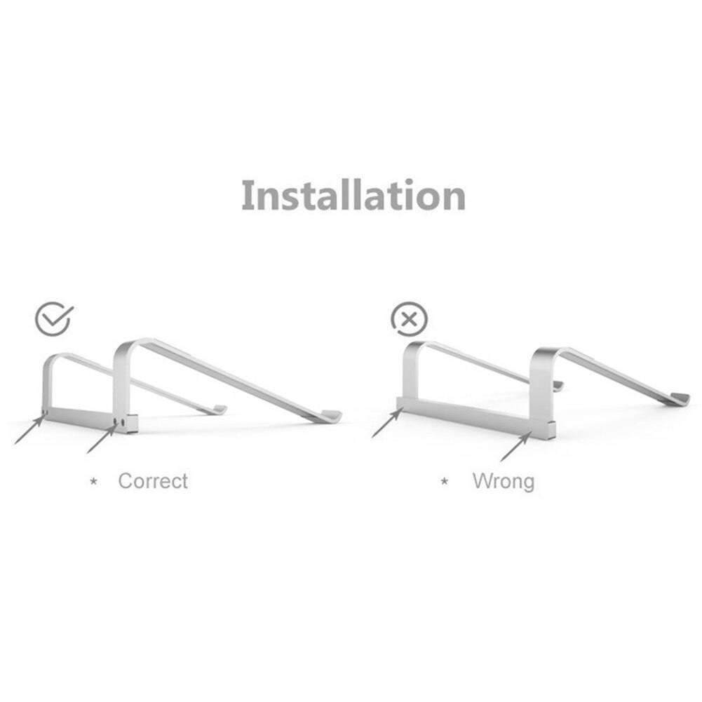 11-17 inch Laptop Stand Heights Adjustable Angle Aluminum Alloy Desktop Ventilated Cooling Rack Holder For Macbook Pro Bracket