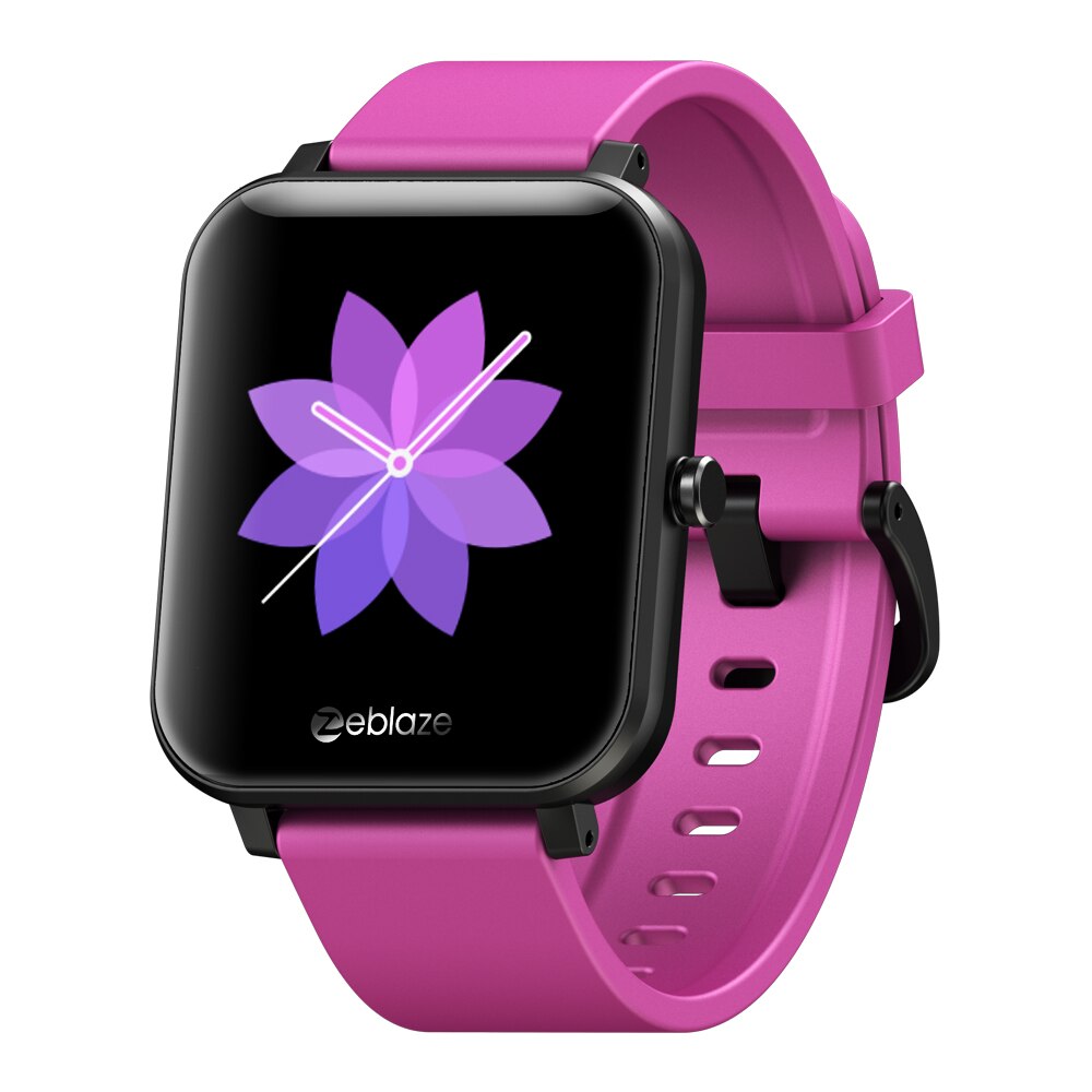 Zeblaze gts bluetooth opkald smartwatch  ip67 vandtæt 1.54 tommer ips farve berøringsskærm pulsmåler smart ur: Lilla