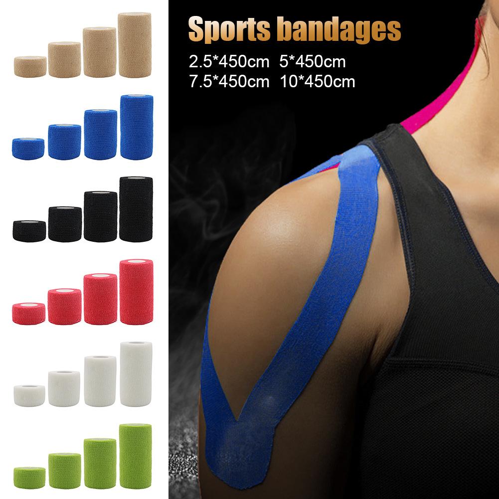 Fitness Team Sports Protection Elastic Bandage Color Nonwoven Fabric Self-Adhesive Elastic Bandage