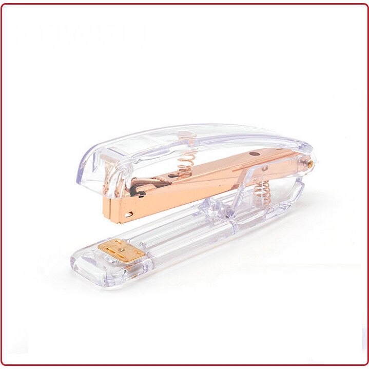 Rose Gold Stapler Edition Metal Manual Staplers Office Accessories School Stationery Supplies
