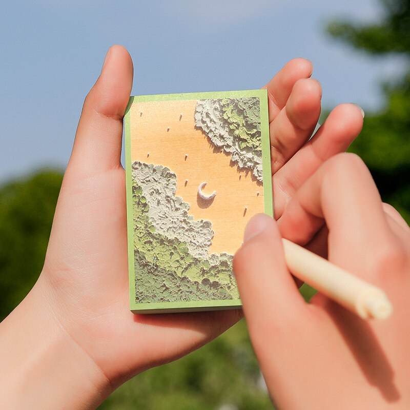 Olie Pastel Sticky Notes Gastenboek Note Notebook Zelfklevende Briefjes Student Briefpapier Schoolbenodigdheden Terug Naar School Memo Pad