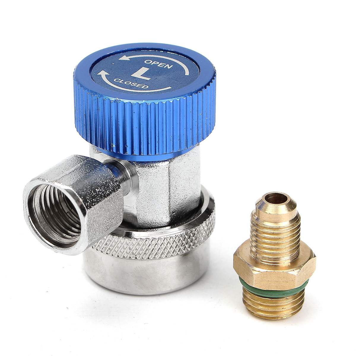 R134A High Low Quick Coupler Connector Adapters Type AC Manifold Gauge Auto Set for A/C Manifold Gauge Brass Adapter