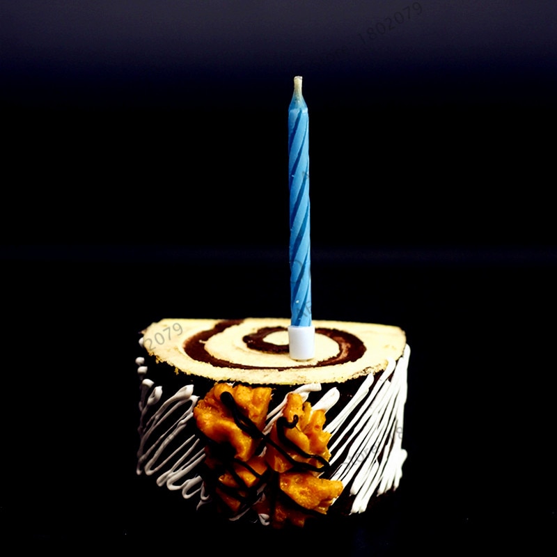10pcs/pack birthday candle can't blowing out birthday candle magic candle party supplies novelty toys