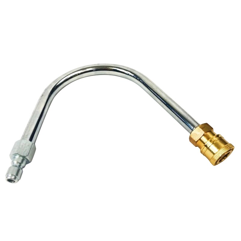 Gutter Cleaner Attachment for Pressure Washer, Coupled with 1/4 Inch Quick Connect,90 Degree Curved Rod