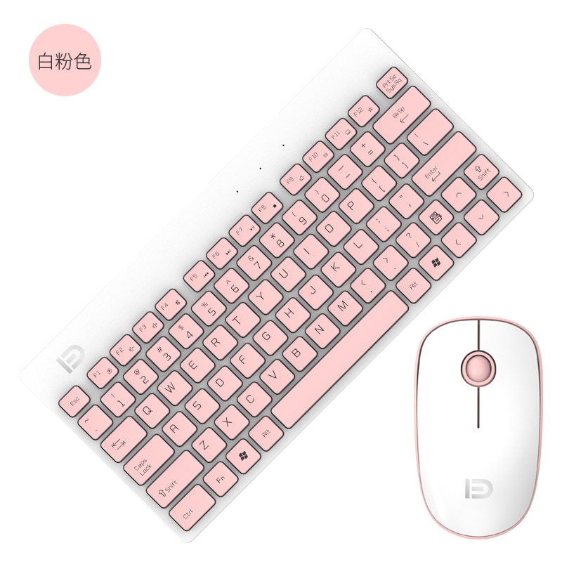 2.4G Draadloze Toetsenbord En Muis Set Spel Kantoor Huishoudelijke Licht Stille Meisjes Mooie Roze Business