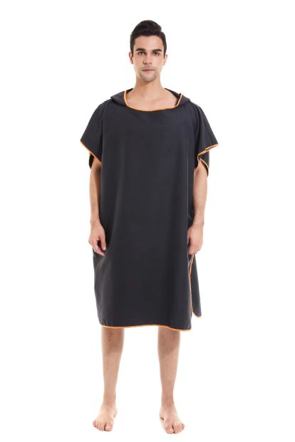 Surfponcho Aankleedhanddoek met capuchon Microvezel stranddeken Badhanddoek Zwemhanddoek Wetsuit Strandponcho
