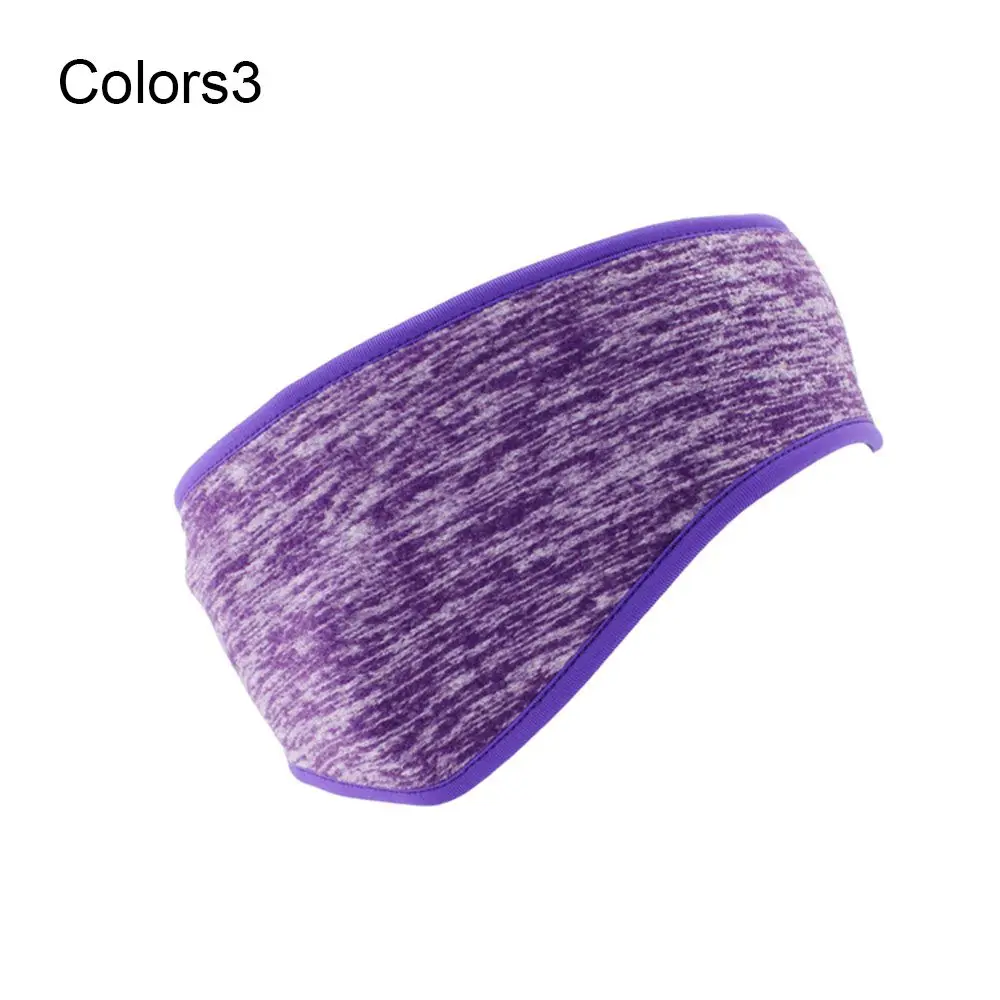 Ear Muffs Headband Women Men Winter Sweatband Running Headband Ear Warmer Fleece Ear Cover Outdoor Sports Hair Sweat Hair Bands: green