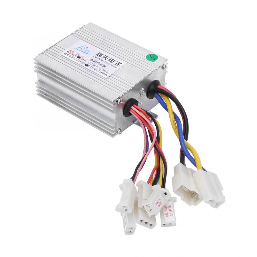 24/36/48v 350/500/800w controlador do motor da escova scooter motor controlador de velocidade da escova bicicleta elétrica controlador do motor da escova: 24V 350W