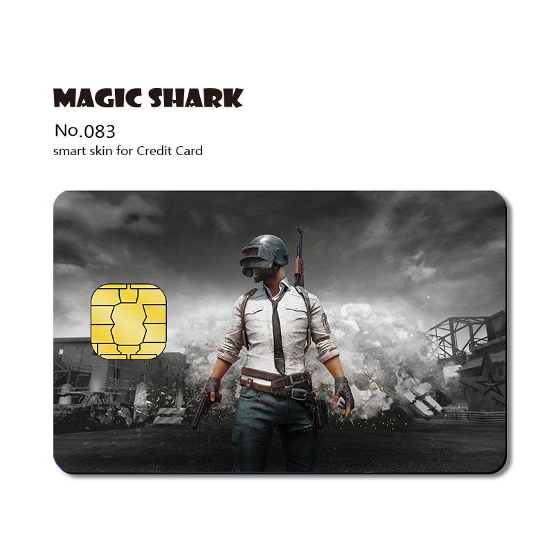 Magic Shark Flag Venom Super Man Wood Print Mountain PVC Credit Card No Fade Skin Sticker Film Case 079-097: 083