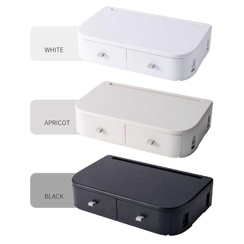 Adjustable Height Computer Monitor Riser Computer Stand with Storage Drawer, Tablet Computer Stand Desktop