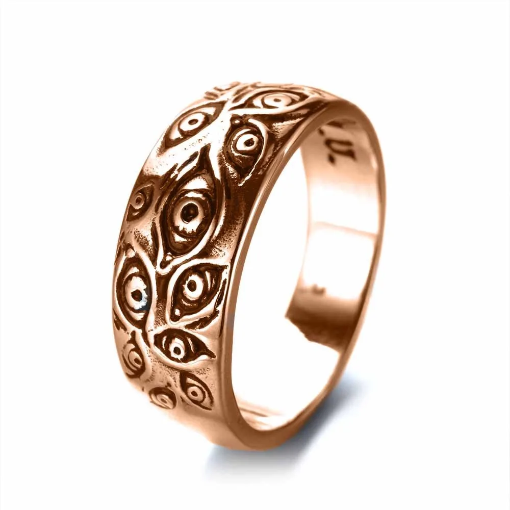 Bague œil du diable pour hommes et femmes, Vintage, gothique, minimaliste, tendance, Niche de rue, fête, créative, Hip Hop, Niche, , bijoux: 13 / Bleu