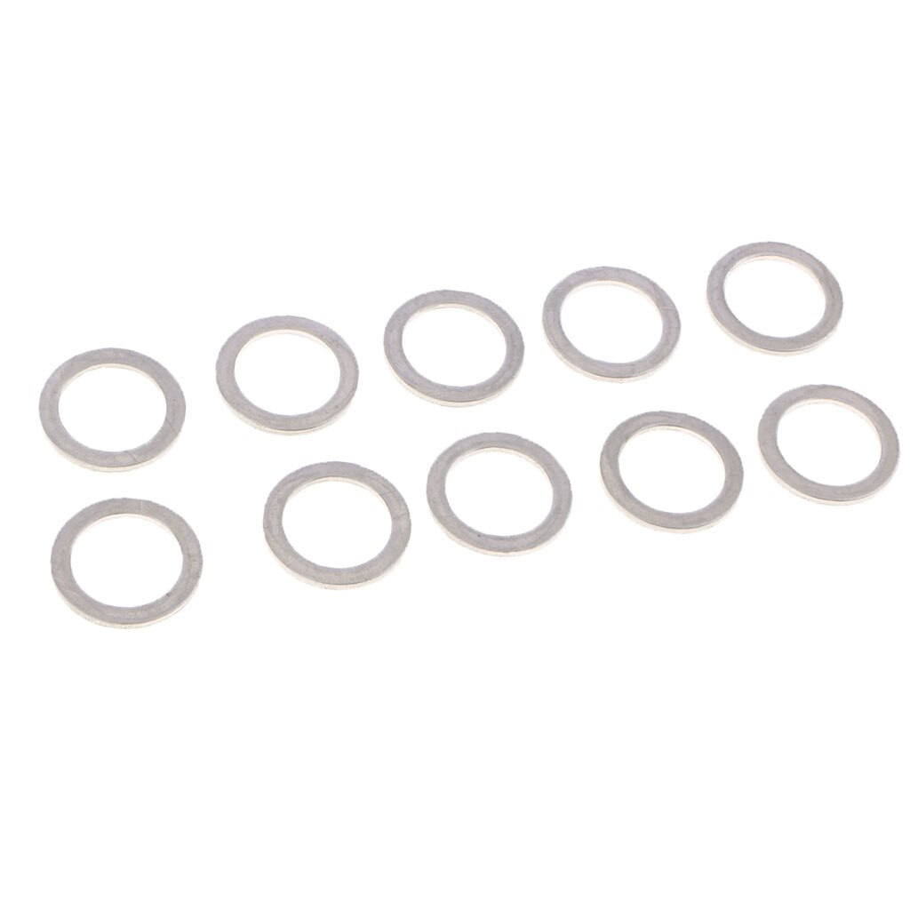 Perfect Oil Drain Plug Gaskets Metal Washer Assortment Kit Silver
