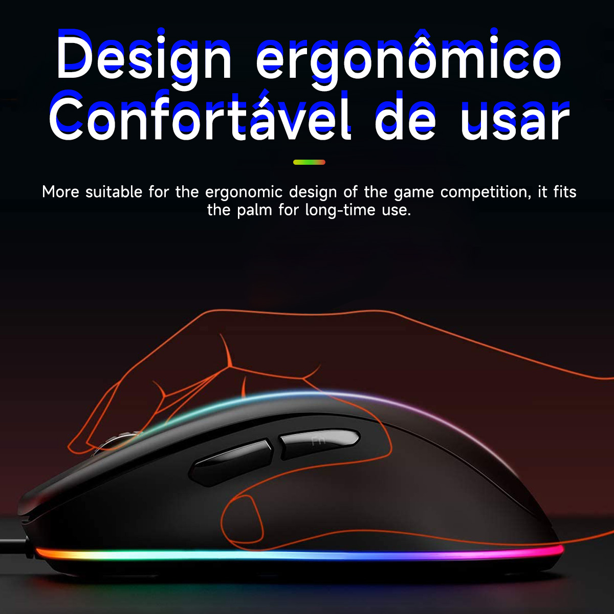DAREU Podwójna mysz dla graczy RGB 2.4G Bezprzewodowa przewodowa mysz do gier Wbudowana bateria ładująca 930 mAh z zestawem makro do laptopa PC