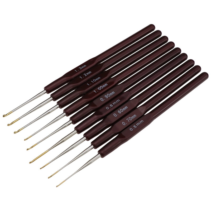 18 stks/set Haaknaalden 0.5mm-2.2mm Aluminium Haak Naald Set Garen Craft Kit Breien Accessoire Voor vrouwen Moeder